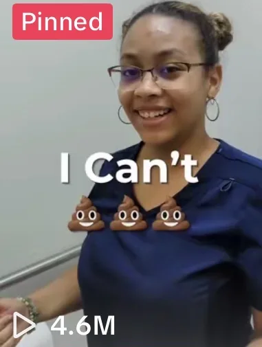 TikTok screenshot of the pinned I Can&rsquo;t video showing 4.6M views